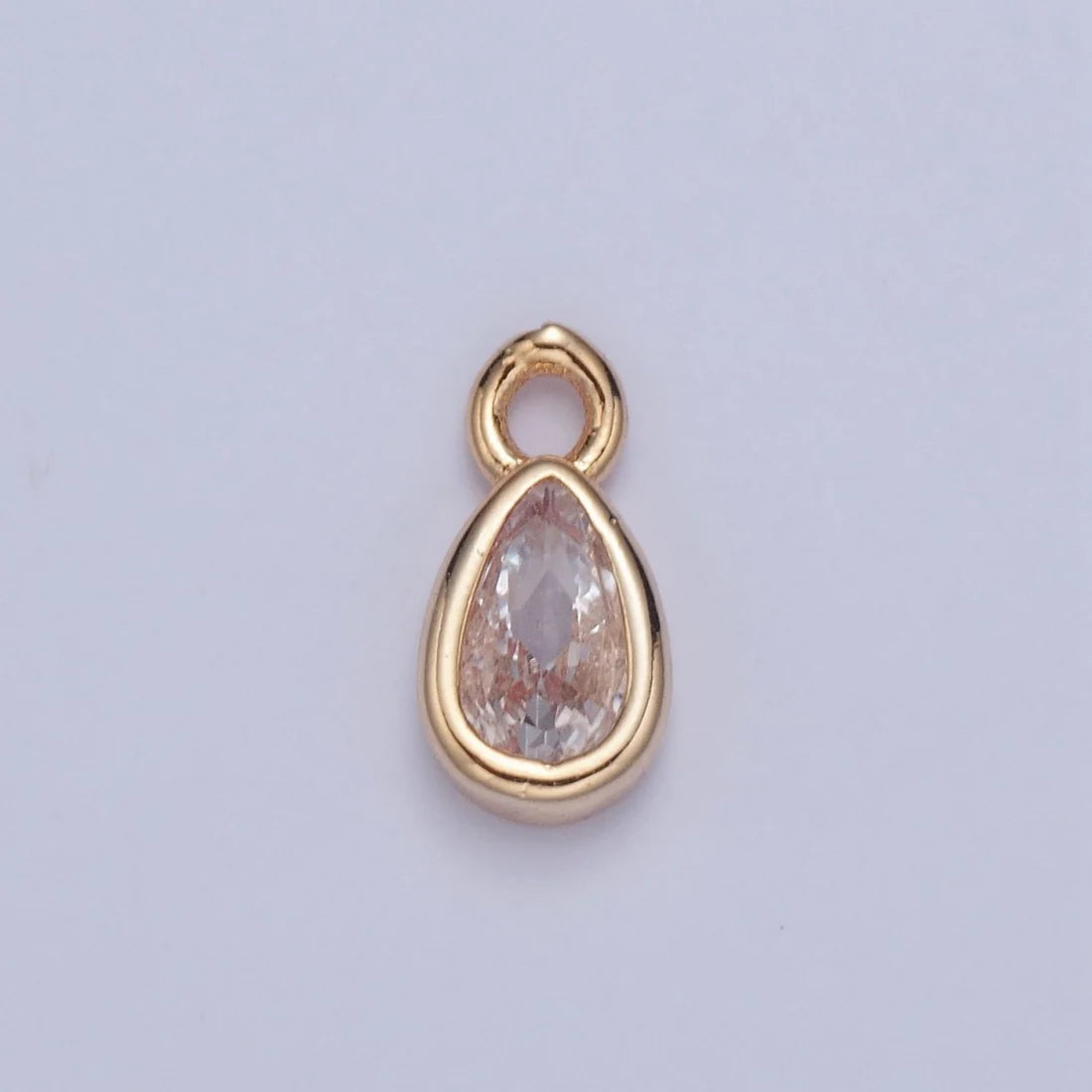 Teardrop CZ Charm image 0