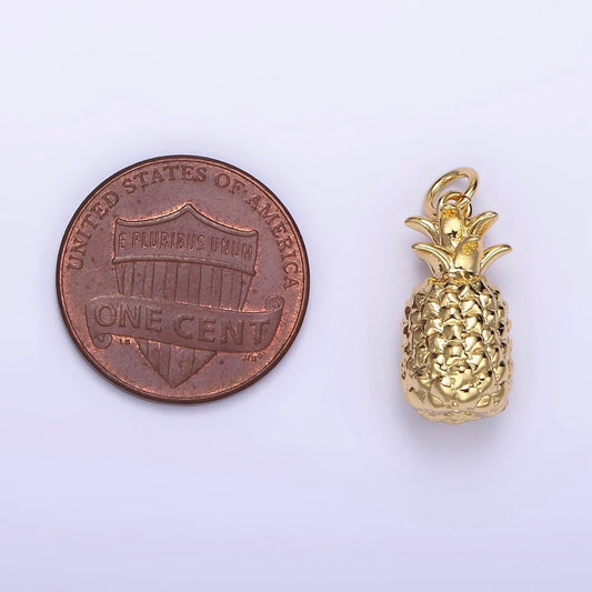Minimalist Gold Filled Pineappple image 1