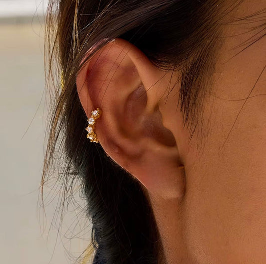 18K Gold filled CZ Earcuff