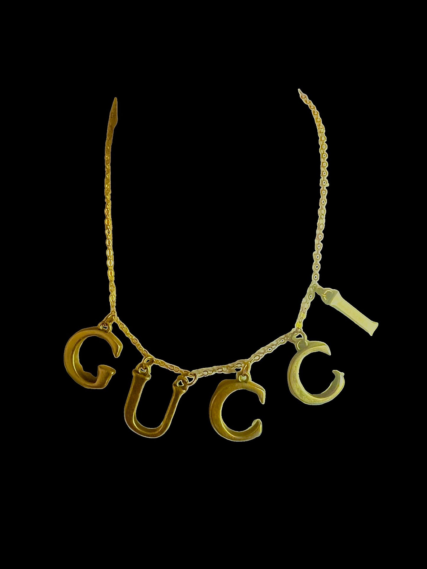 Repurposed Gucci Letter Necklace image 1