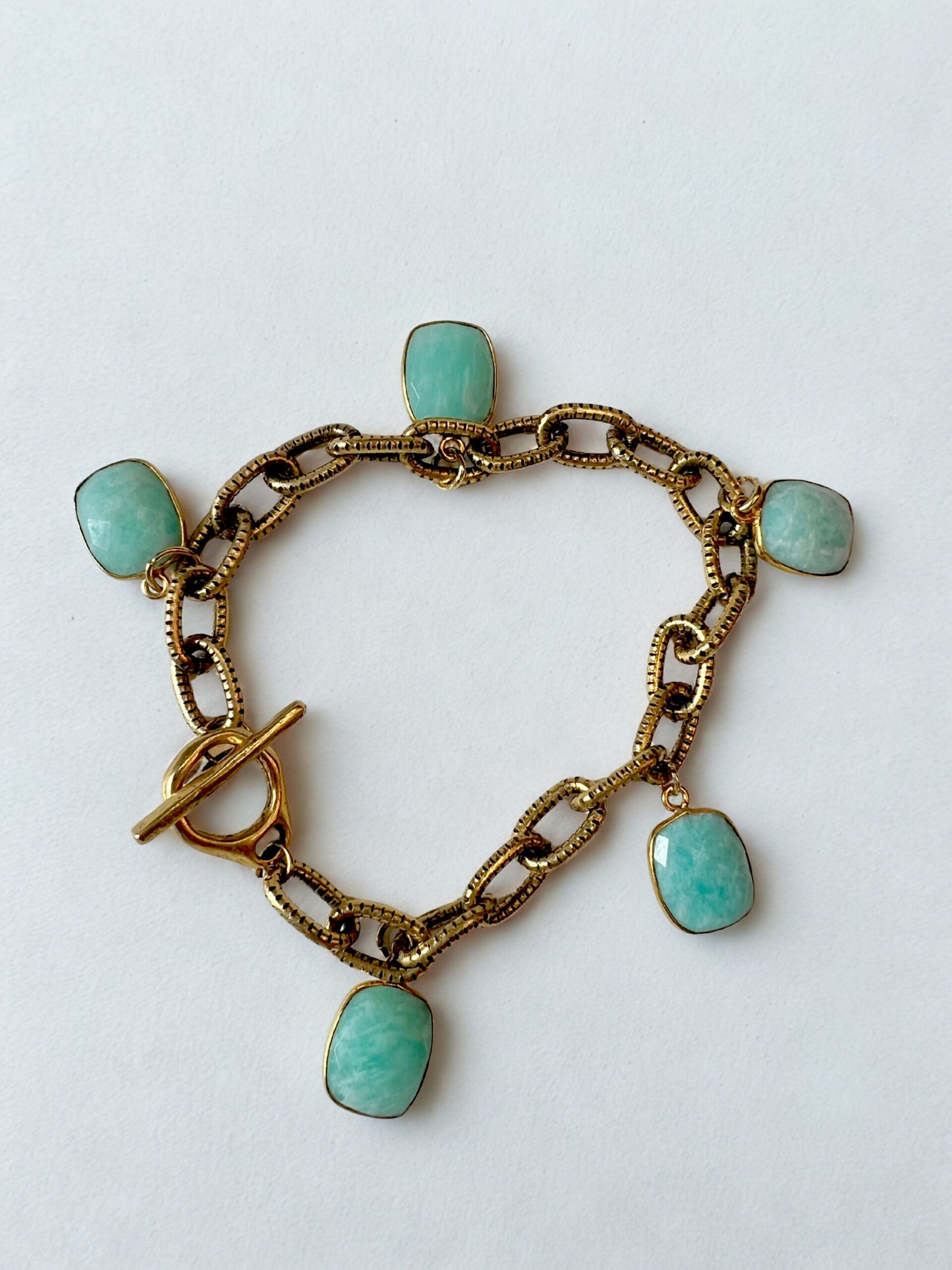 Turquoise Charm Bracelet image 0