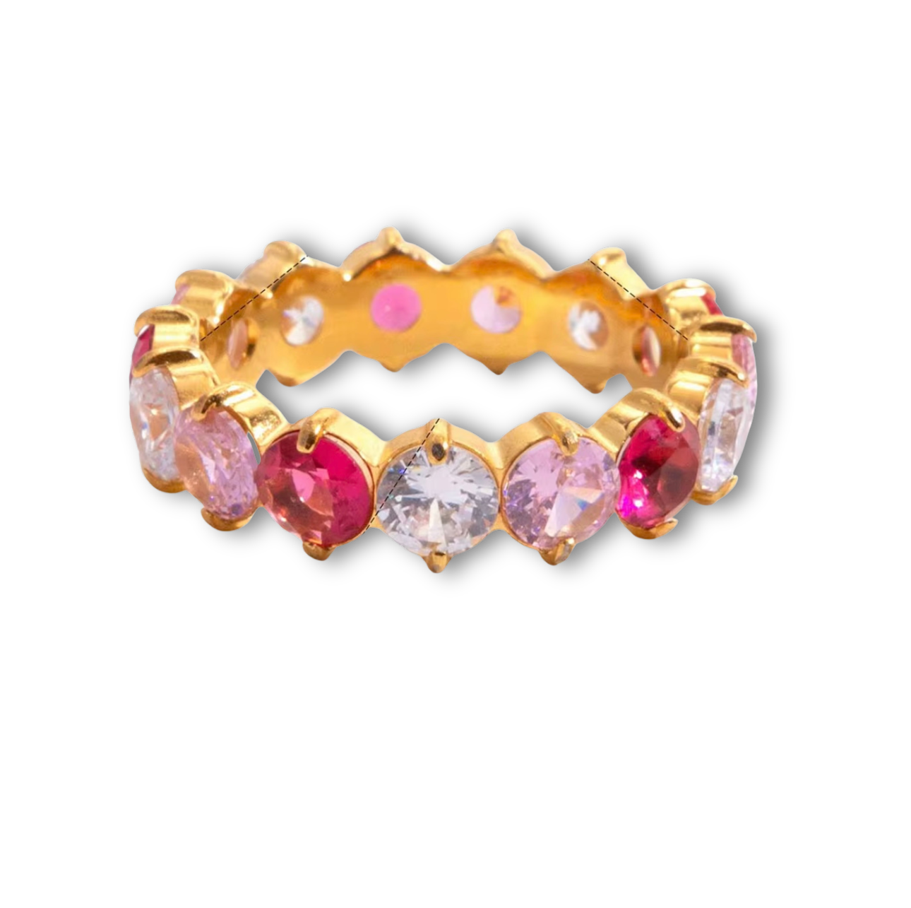 Multi Pink Eternity Ring