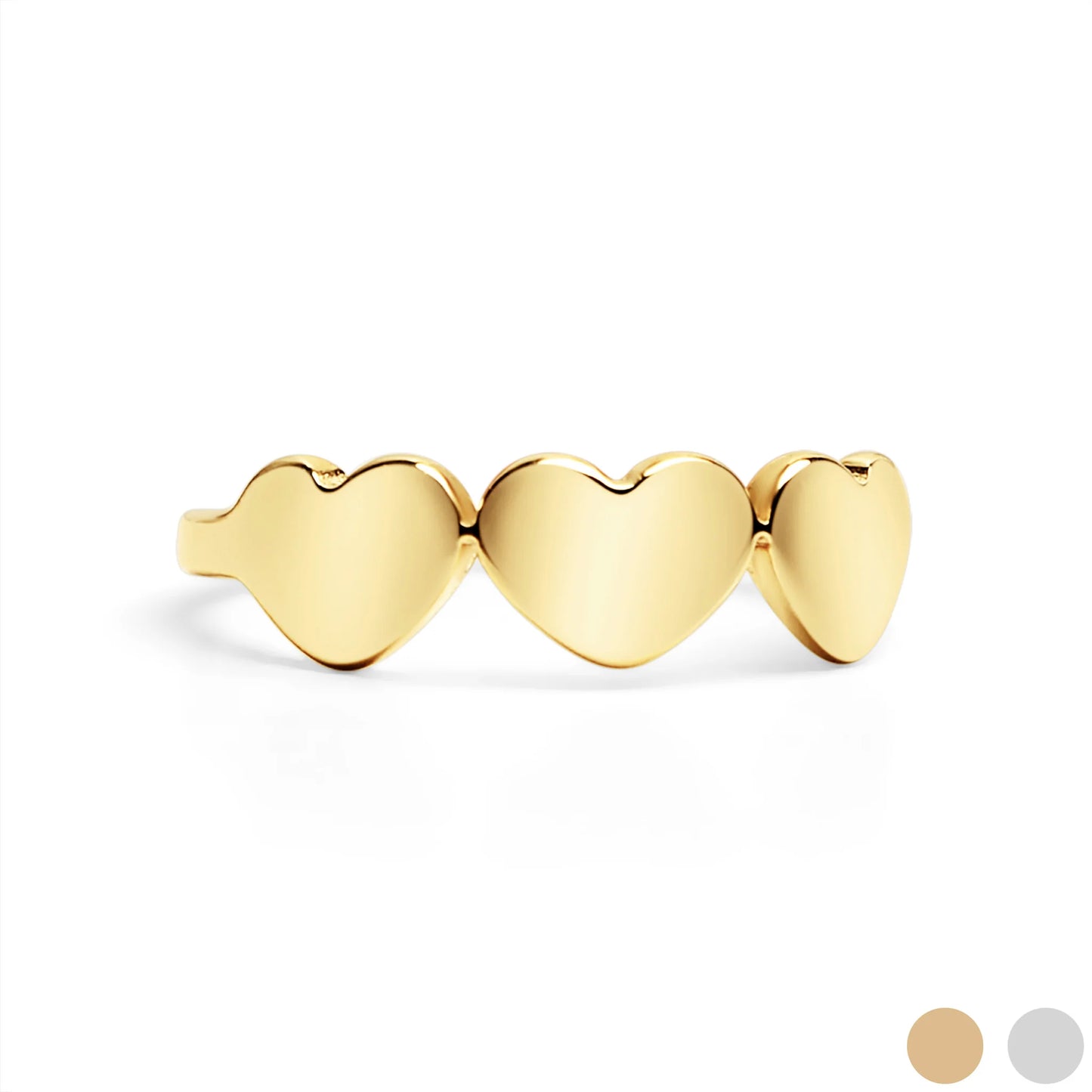 3 Heart Ring image 0