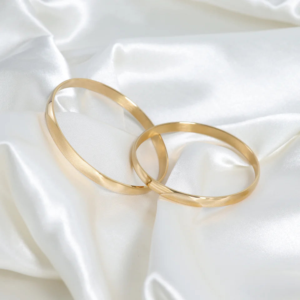 18k Gold Filled Bangle Bracelet image 0