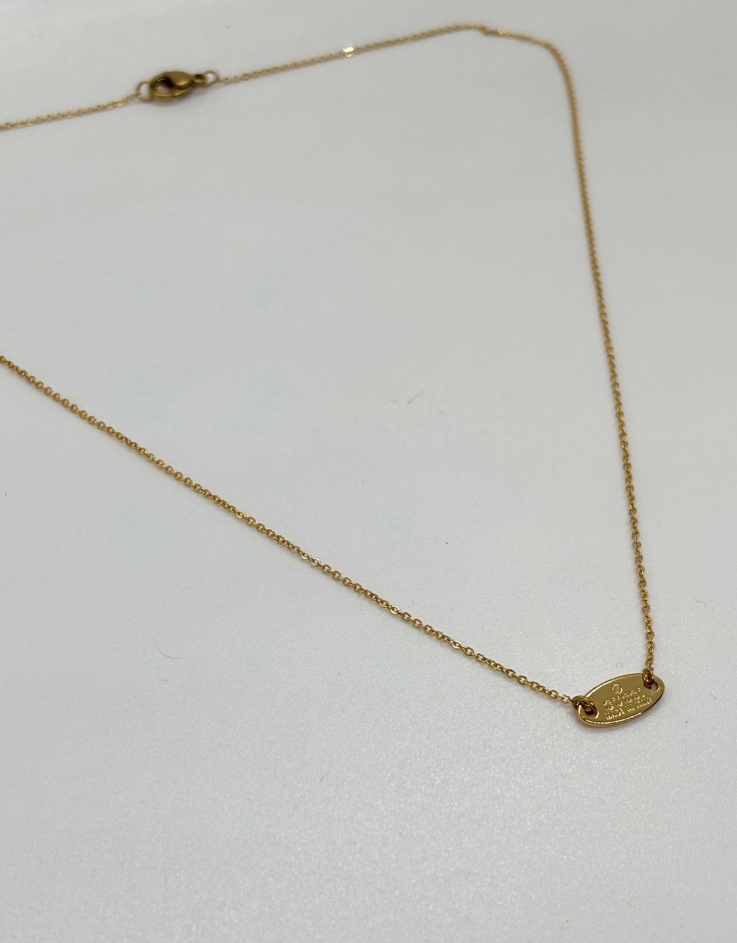 Chanel Mini Plaque Necklace