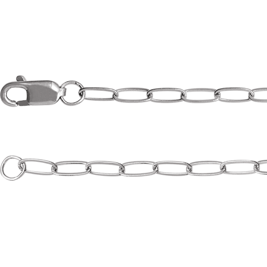 14K White .03 CTW Natural Diamond Cross Charm 7" Bracelet