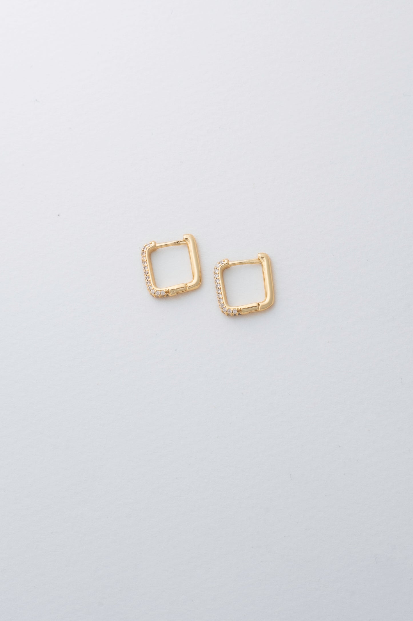 Pavé Rectangle Earrings