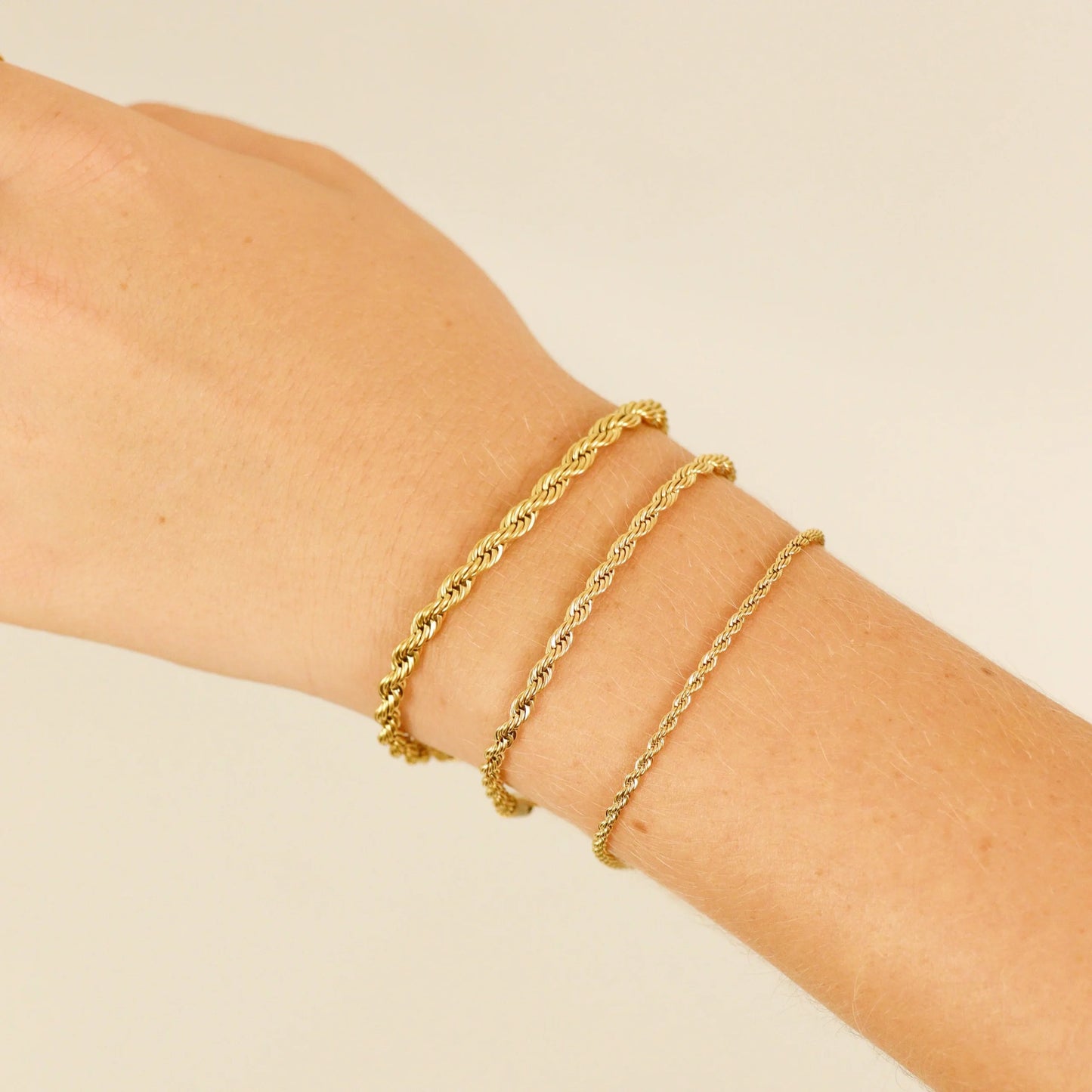 Gold Filled Rope Chain Bracelet image 2