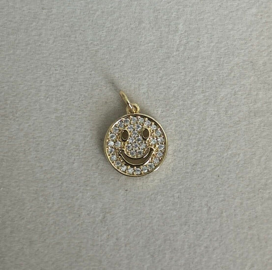 Pave Smiley Face Charm image 0