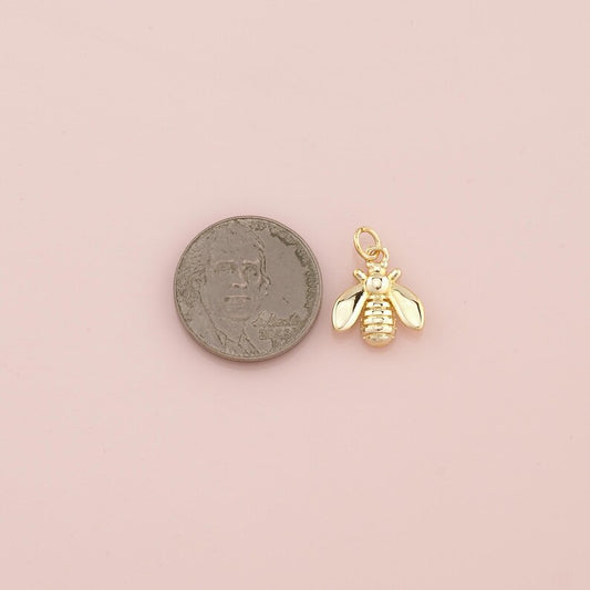 Golden Queen Bee Charm image 0