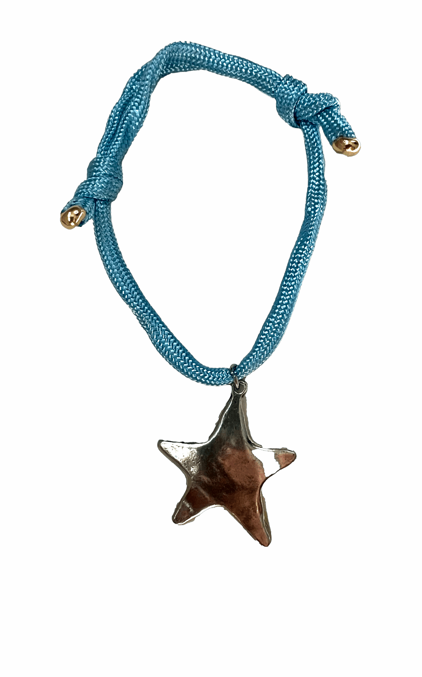 The Blazing Star Cord Bracelet In Silver image 0