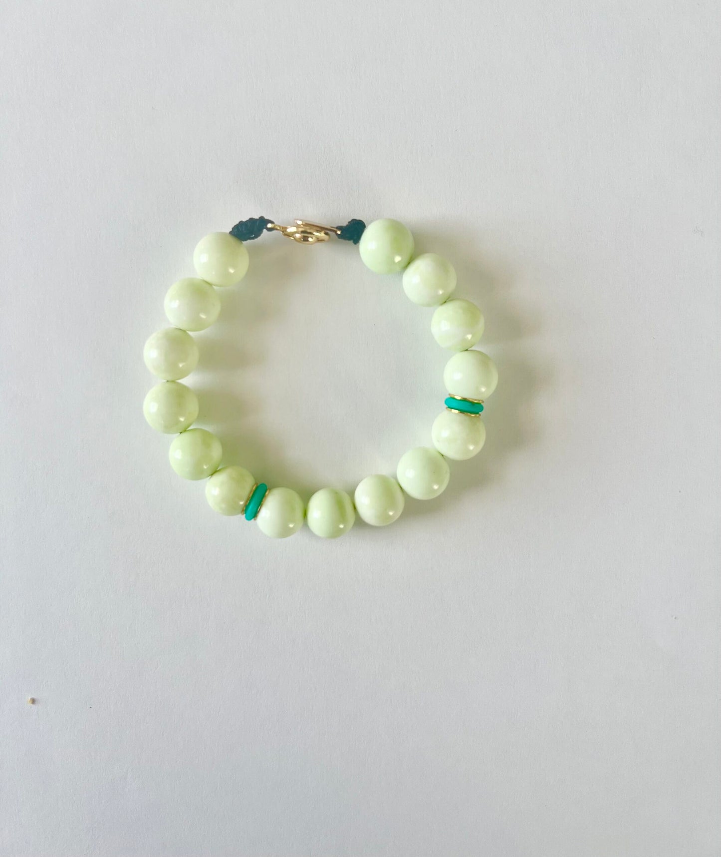 Chiffon Green Agate Faceted Bracelet image 0