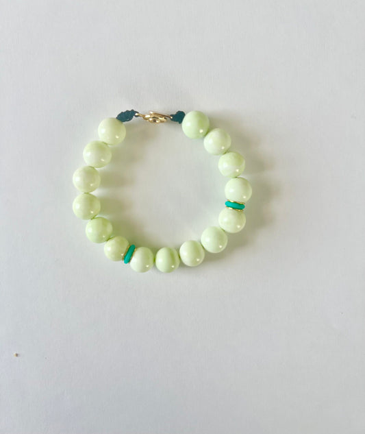 Chiffon Green Agate Faceted Bracelet image 0