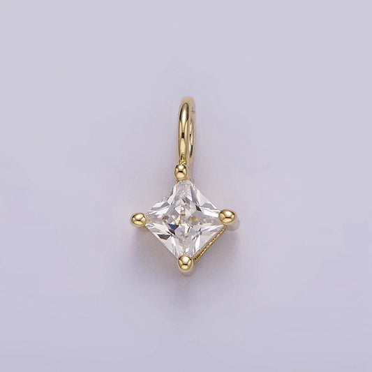 Tiny Diamond Shape Charm image 0