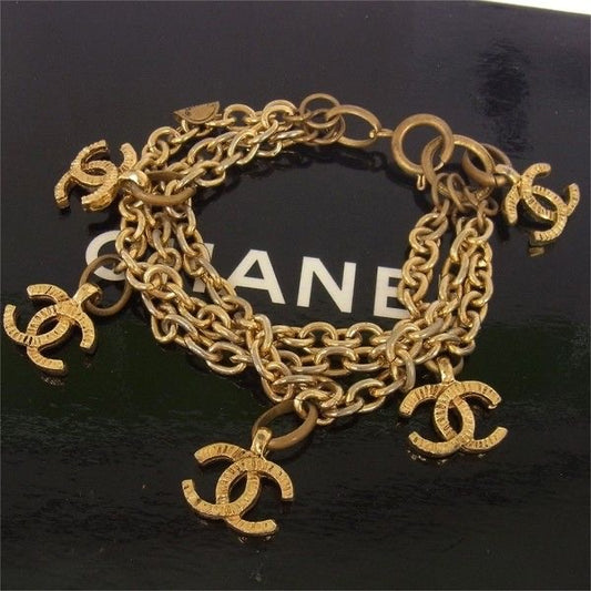 Vintage Gold Chanel Bracelet - 6" image