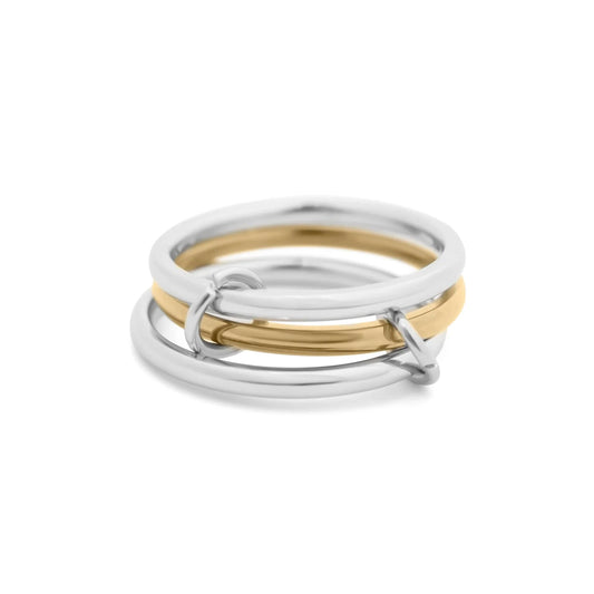 Mixed Metal Triple Intertwined Ring image 0