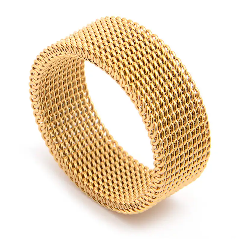 Gold Filled Mesh Ring – Kouklas Accessories