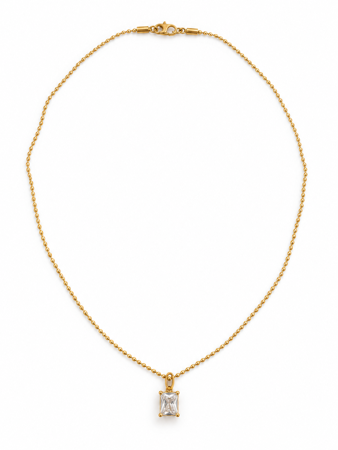 Emerald Cut Necklace