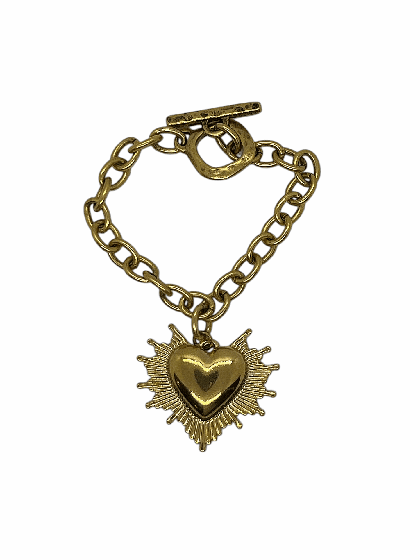 Gold Radiant Heart Bracelet image 0