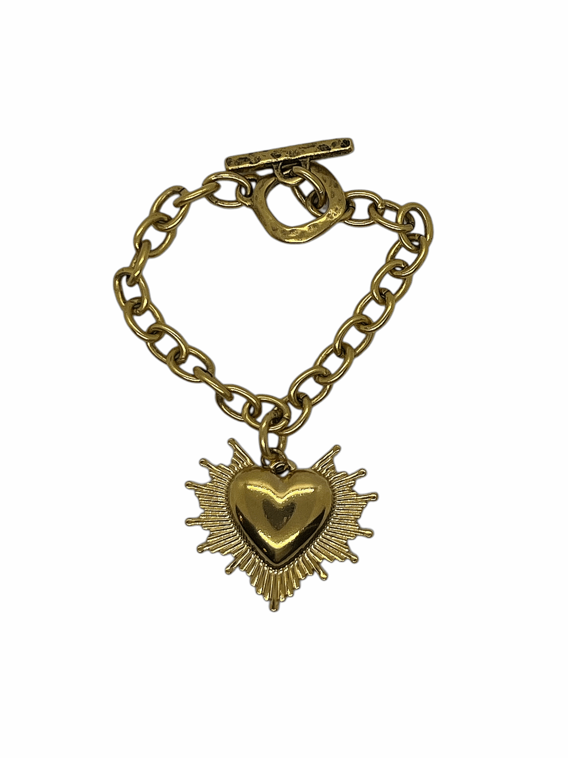 Gold Radiant Heart Bracelet image 0