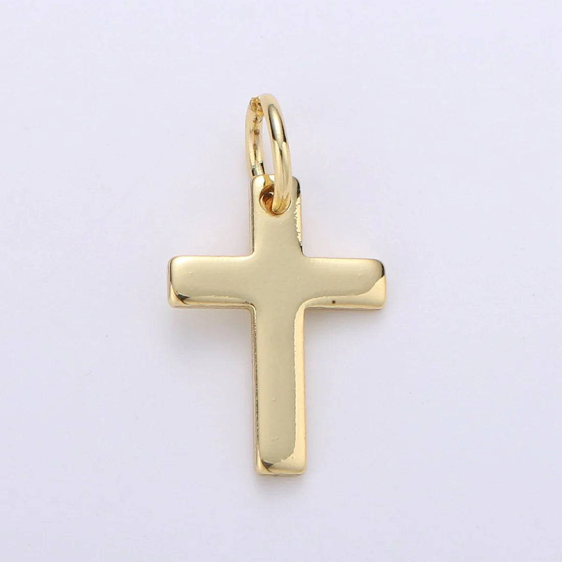 Dainty Gold Cross Gold Filled Charm image 0