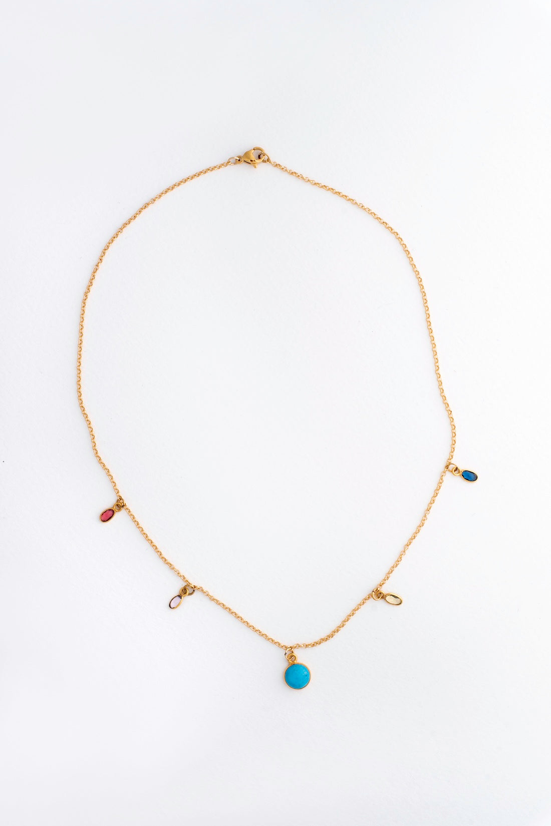 Lauren Colorful Gem Necklace image 0