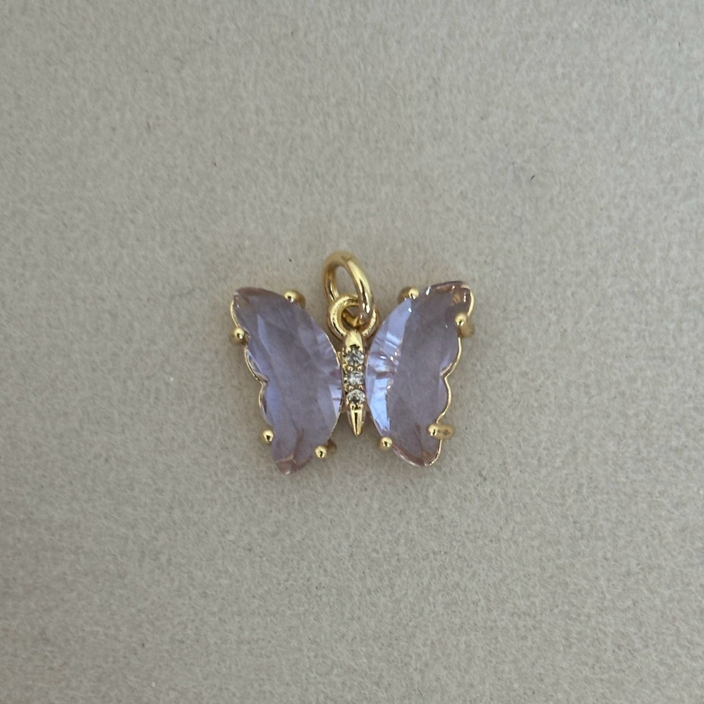 Purple Butterfly Charm image 0