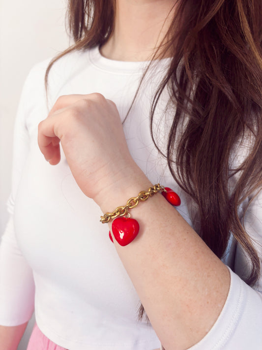 Red Heart Bracelet