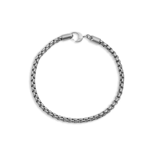 18K Gold PVD Stainless Steel Mens Chain Metal Clasp Bracelet image 2