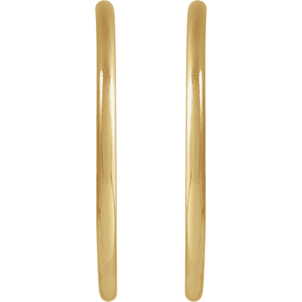 14K Yellow Gold-Filled Hoop Earrings