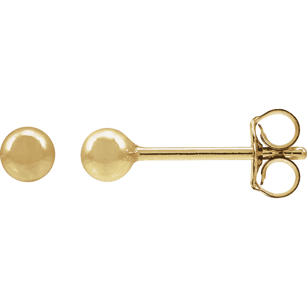14K Yellow Gold-Filled Ball Stud Earring