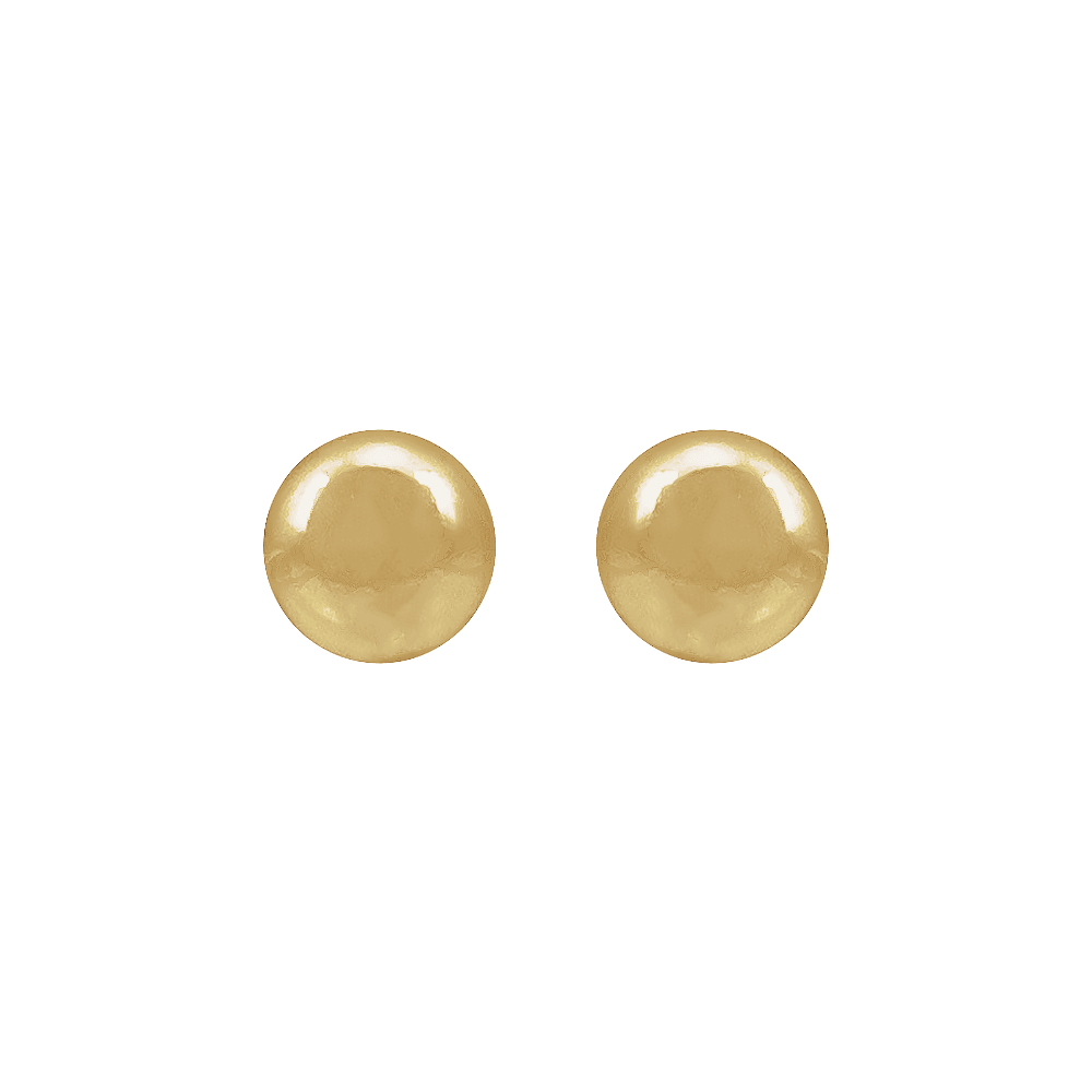 14K Yellow Gold-Filled Ball Stud Earring