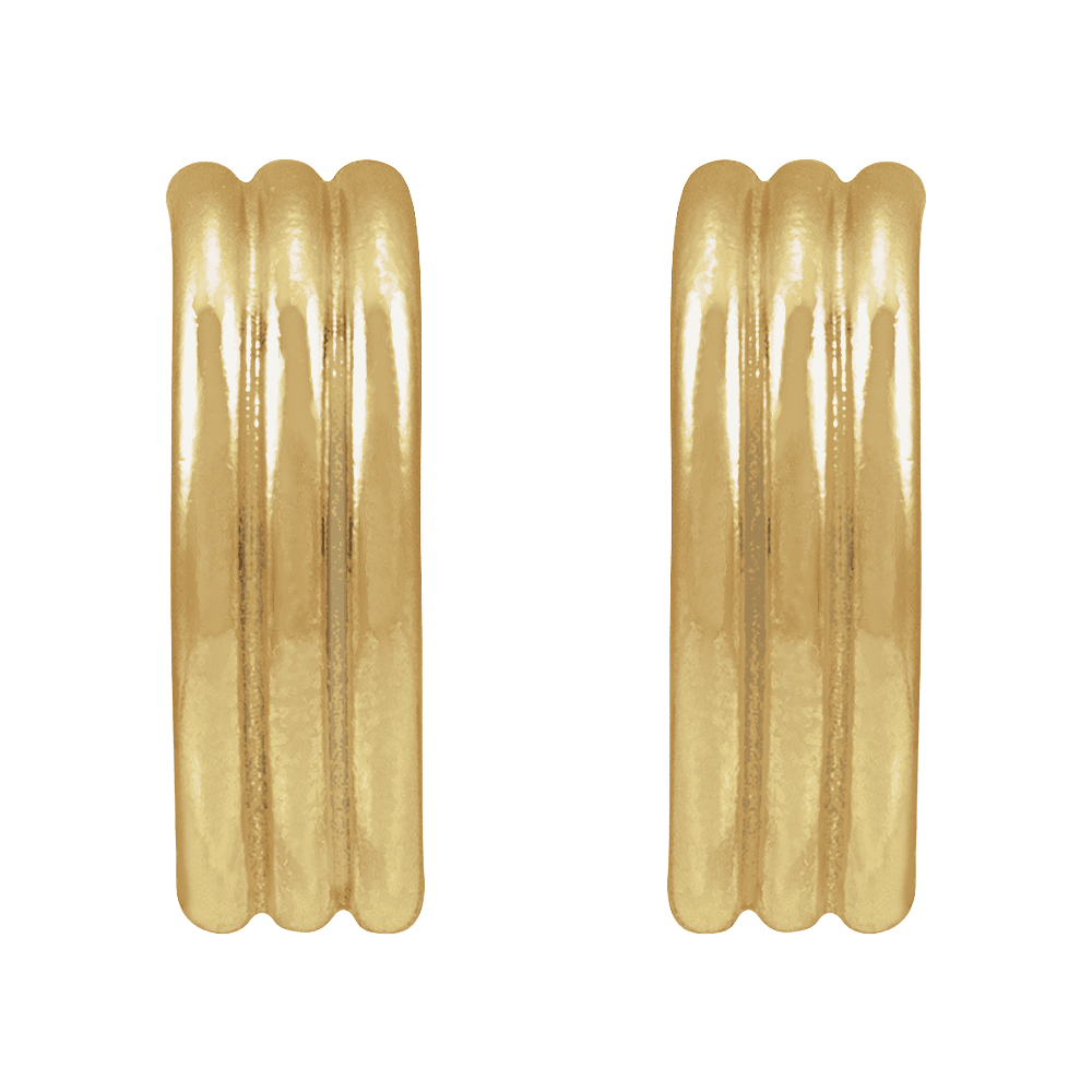 14K Yellow Gold-Filled Hoop Earrings