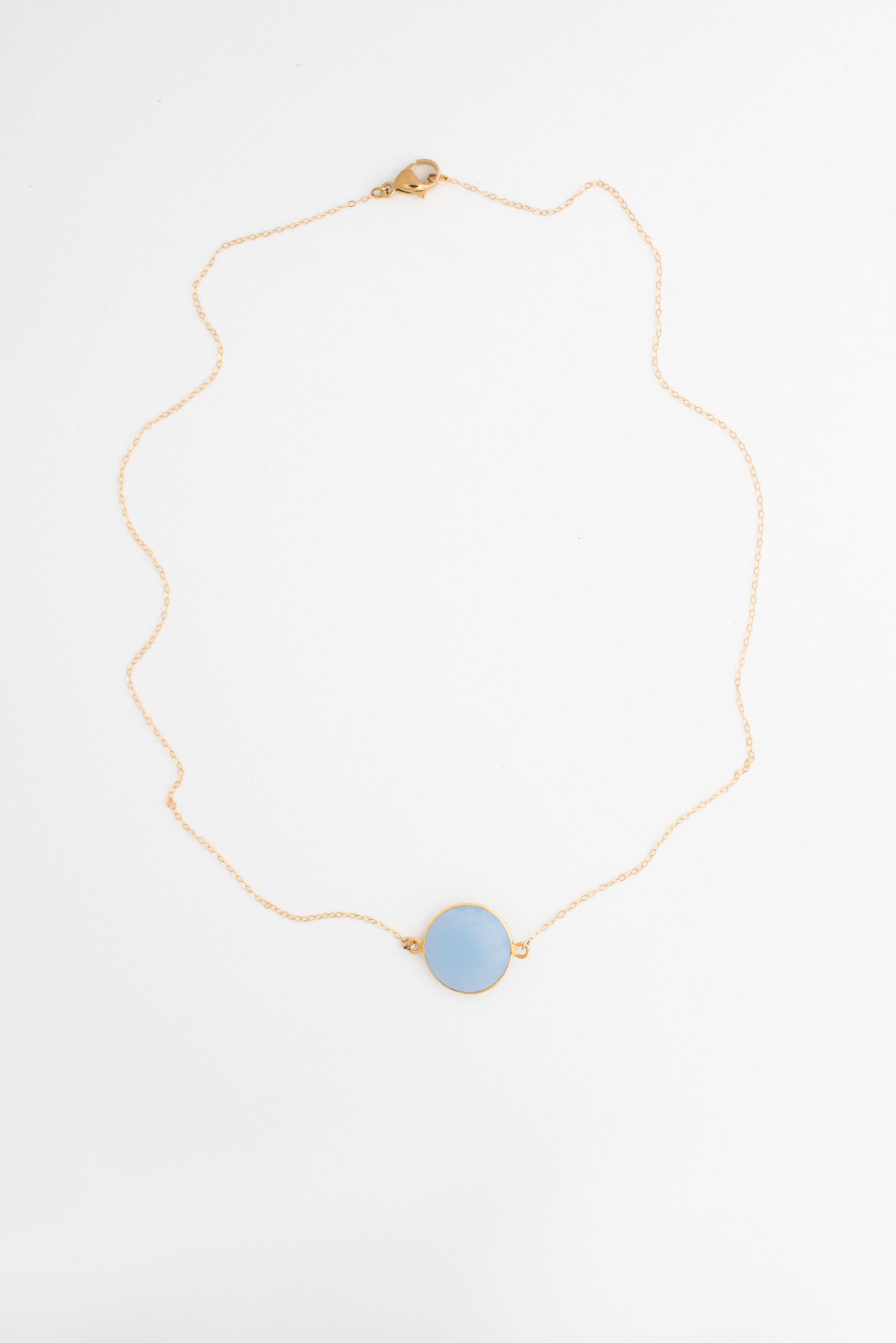 Light Blue Chalcedony Necklace image 0