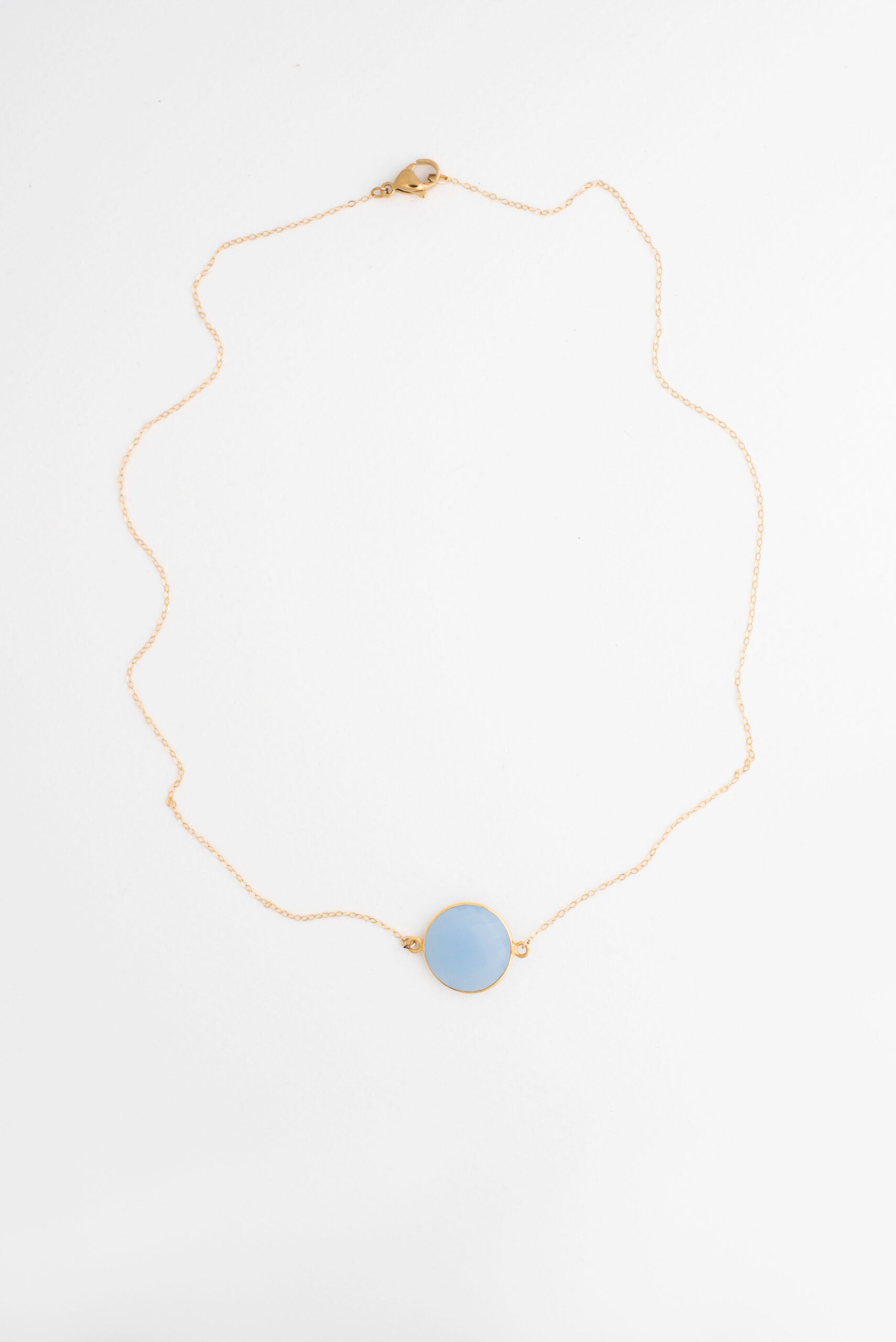 Light Blue Chalcedony Necklace image 0