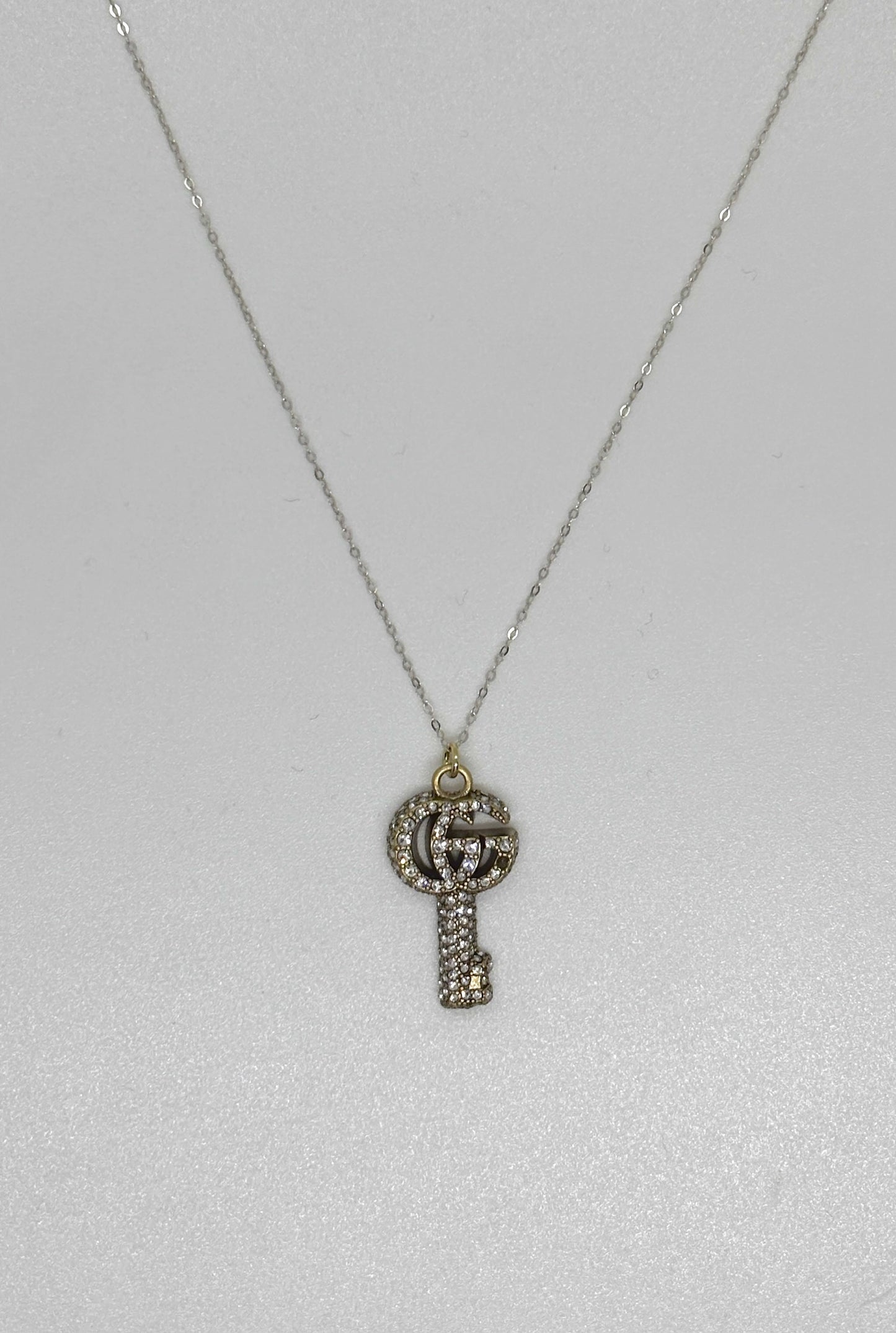 Gucci Pave Key Necklace