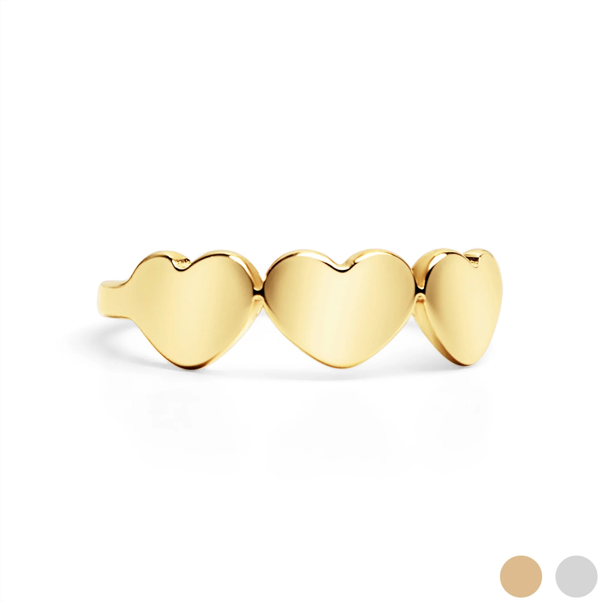 3 Heart Ring image 0