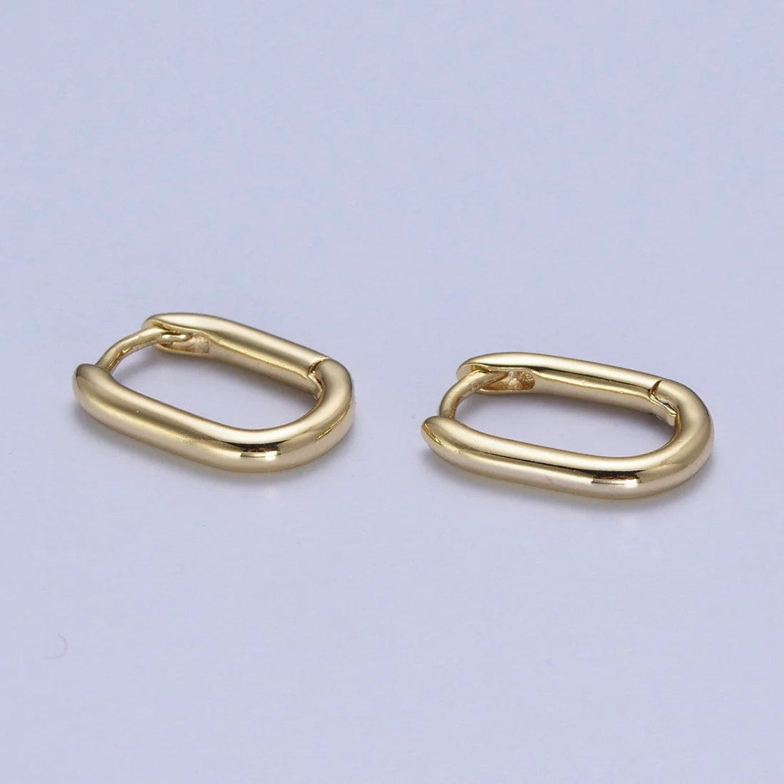 14K Gold Filled U Shaped Hoop Earrings image 0