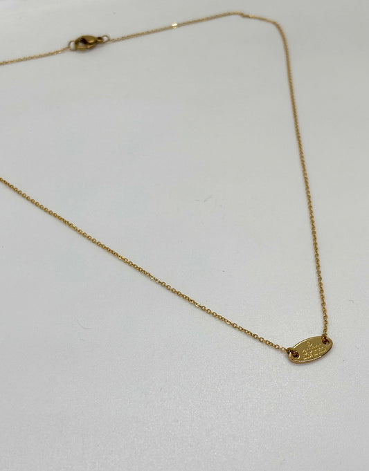 Chanel Mini Plaque Necklace