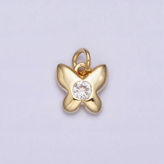 Mini Mariposa Butterfly Round Charm image 0