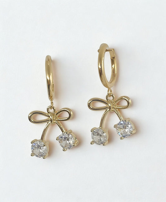 Huggie Bow Earrings image 0