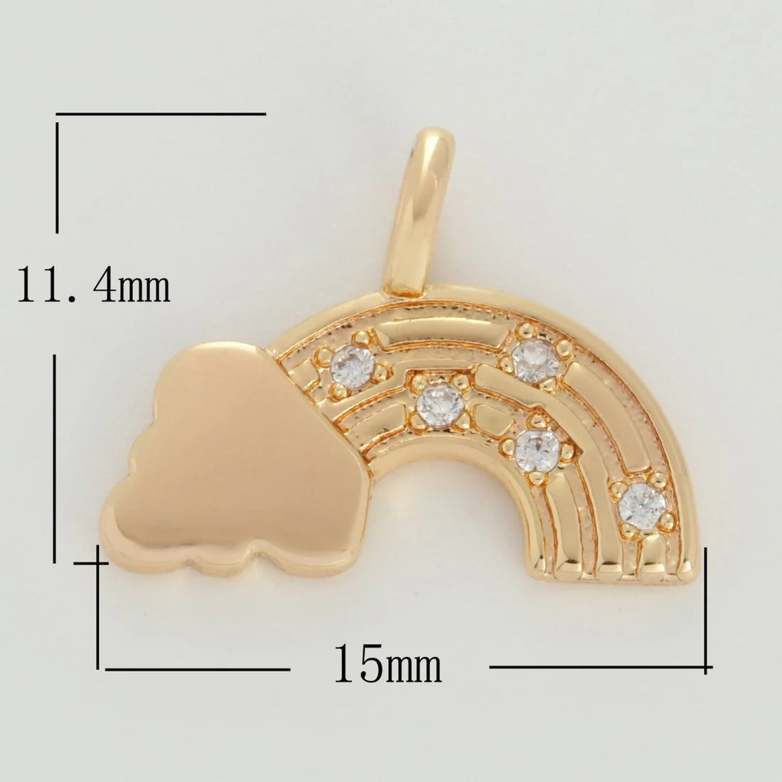 Dainty Rainbow Cloud Charm image 0