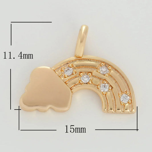 Dainty Rainbow Cloud Charm image 0