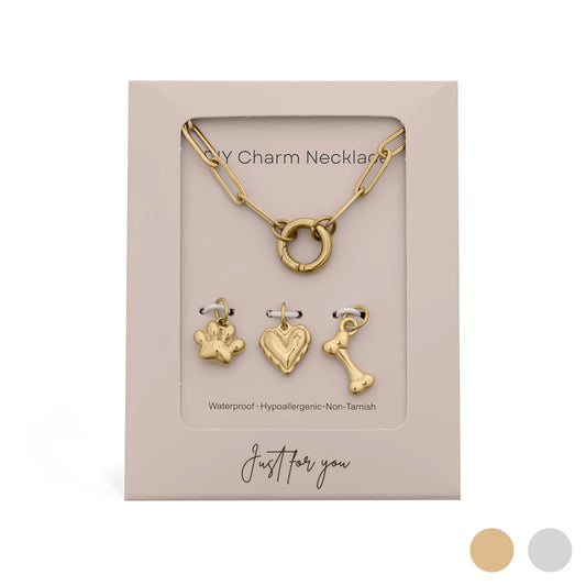 Pet Charm Holder Necklace Gift Set