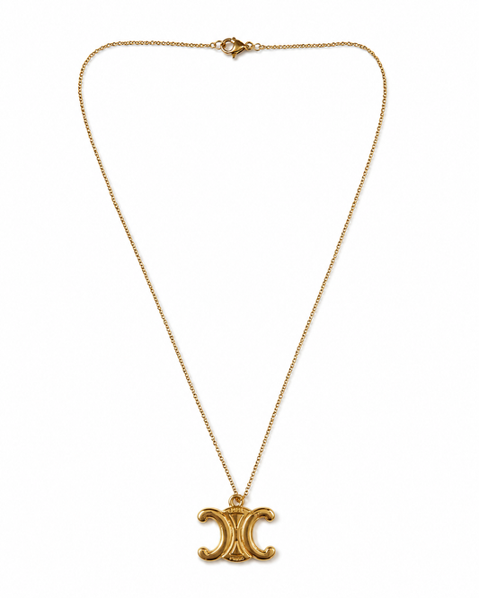 Gold Celine Pendent Necklace