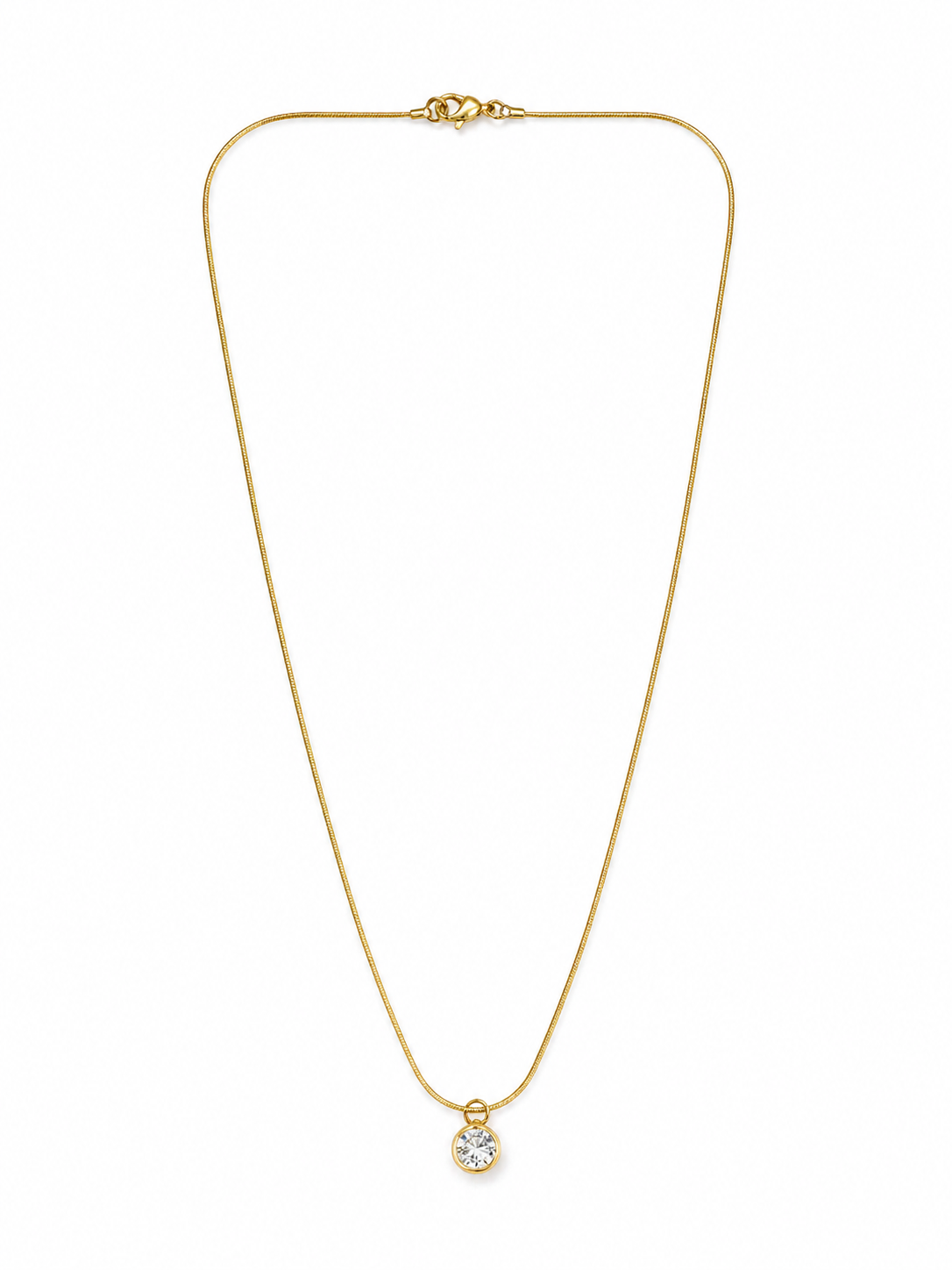 Solitaire Rope Chain Necklace