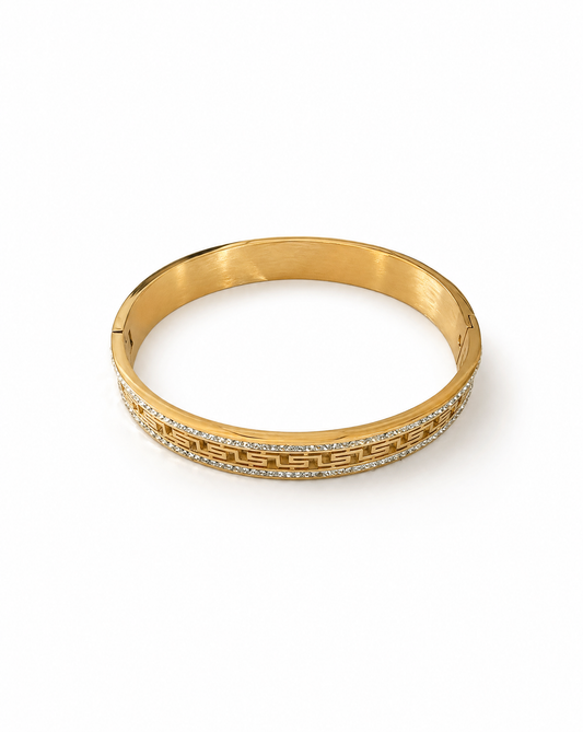 Greek Key Bangle Bracelet