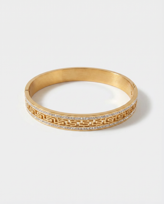 Greek Key Bangle Bracelet