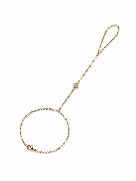 Single CZ Hand Chain