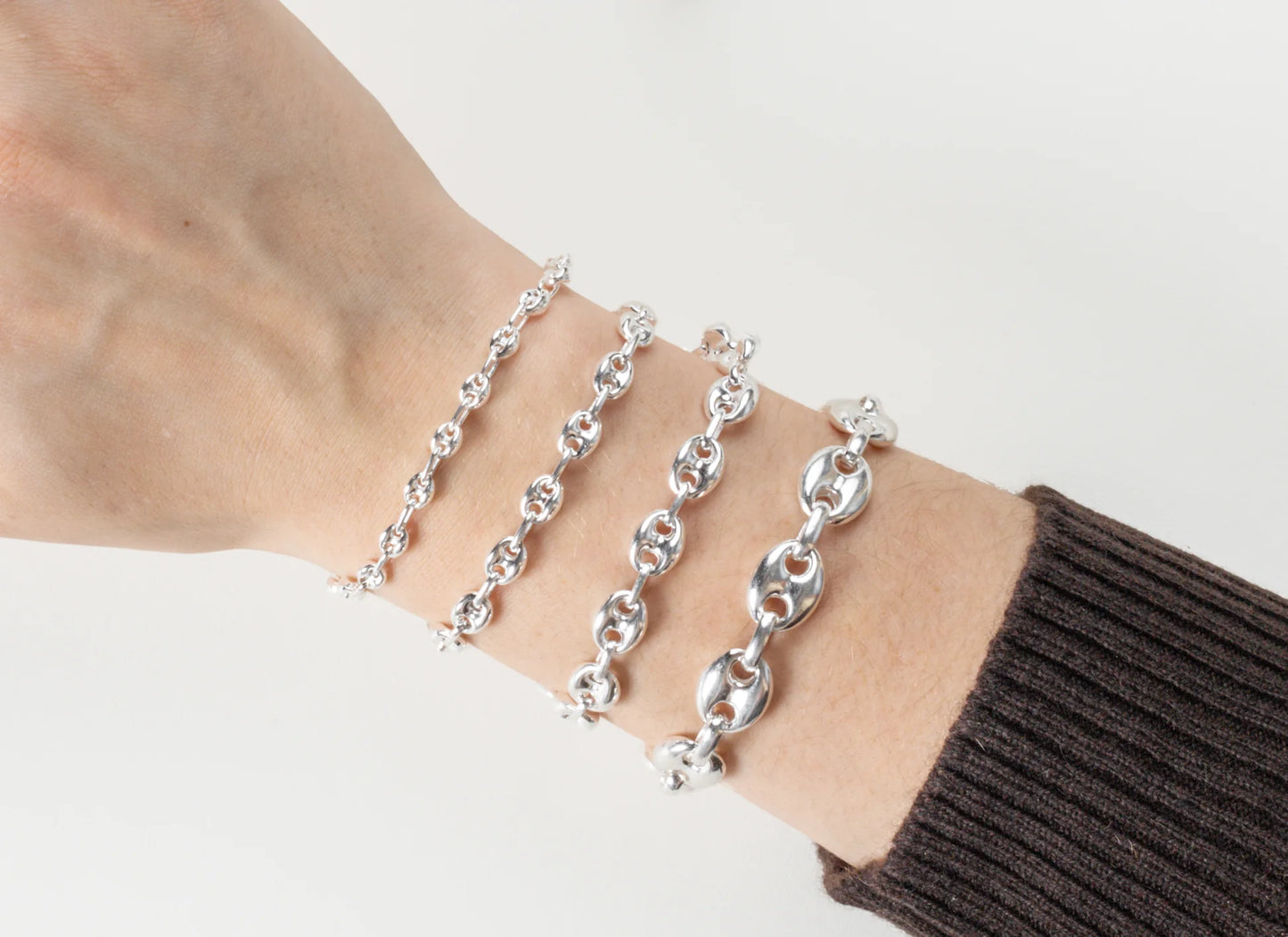 Sterling Silver Mariner Chain Bracelet